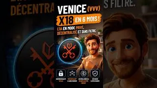 Miniature : C'est quoi VENICE ? L'essentiel en 1 minute ! ⏳ #depin #crypto #venicecrypto #venice