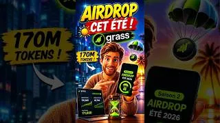 Miniature : GRASS Airdrop Saison 2 : L'essentiel en 1 minute ! ⏳