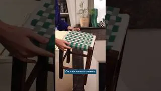Miniature : DIY Chaise tressée : Comment réaliser un tissage en damier avec des cordes