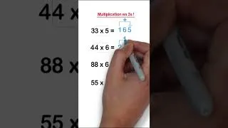 Miniature : Multiplier en des nombres en 3s seulement !   #maths