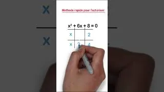 Miniature : Methode ultra rapide pour factoriser !  #maths #factorisation