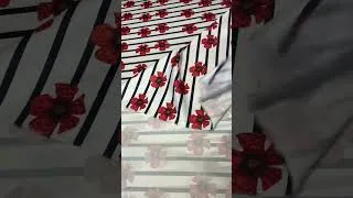 Miniature : Un tissu rayé fleuri parfait pour robe et jupe | Couture Académie