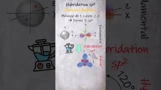Miniature : Hybridation sp2 du carbone #chimie_organique #atomistique #hybridation