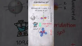 Miniature : Hybridation sp3 du carbone #chimie_organique #atomistique #hybridation