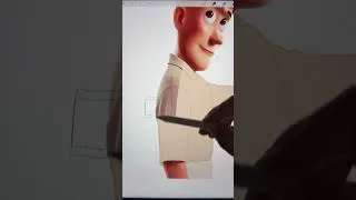 Miniature : Woody Toy Story Glowup Modern #disney #glowup #art #transformation #toystory