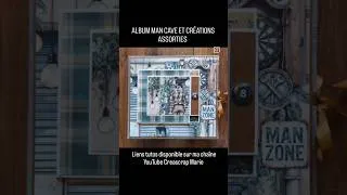 Miniature : ALBUM MAN CAVE ⚒️👨♂️ #scrap #magicsloisirs  #mintay #albumscrap