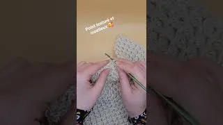 Miniature : J'adore ce point ultra texturé et moelleux 🤩 #crochet #crochetaddict #crocheting #crochettutorial