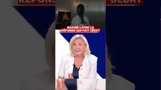 Miniature : Marine lepen a la réponse qui fait débat !