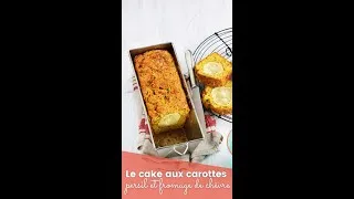 Miniature : La recette du cake aux carottes, persil et fromage de chèvre
