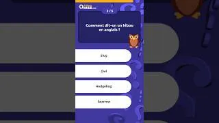 Miniature : QUIZ Express : Noms d'animaux en Anglais #3 - #shorts