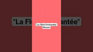 Miniature : La Flûte Enchantée, Mozart (extrait : "das klinget") L2 Musicologie Écriture #music