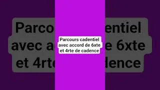 Miniature : Deuxième parcours cadentiel avec accord de 6xte et 4rte de cadence. L2 Musicologie Écriture #music