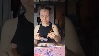 Miniature : Ma première peinture sur commande ✨️《 𝑭𝒍𝒆𝒖𝒓 𝒃𝒍𝒆𝒖𝒆 》