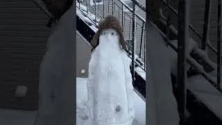 Miniature : Mon premier bonhomme de neige a 32 ans #winter #canada #hiver