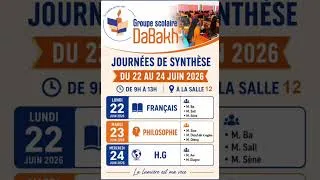 Miniature : Journée de synthèse du groupe scolaire Dabakh #education