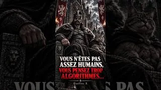 Miniature : « Vous n'êtes pas assez humains, vous pensez trop algorithmes... » @Empaleur #ia-slop #gigachad