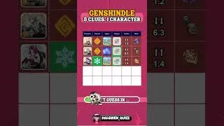 Miniature : Genshindle Day 7 –– 5 Clues, 1 Character… Can you solve it? 🧠🔥 #quizz #quizzchallenge #genshin