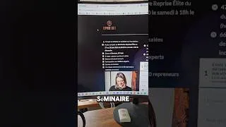 Miniature : Je vais participer à un séminaire sur la reprise d'entreprise. Merci Joëlle de reprise.entreprise