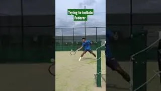 Miniature : Imitate Roger Federer is not easy