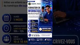 Miniature : BAMBARA-VACCANCE INFORMATIQUE POUR LES ENFANTS CHEZ DANTE-TECH  #bambara #malinke #dioula
