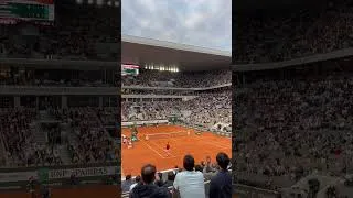 Miniature : Djokovic match point🤩 Court level #tennis