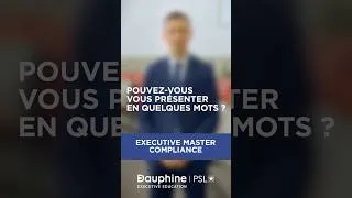 Miniature : Témoignage Clément Charles - étudiant de l'Executive Master Compliance