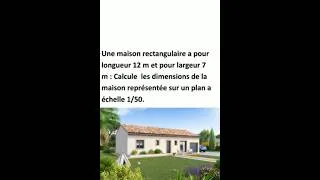 Miniature : Maison rectangulaire 📚✨ #maths #education #science #school #exam #study