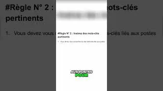Miniature : Votre CV est invisible ? C'est qu'il manque ces mots-clés ! #DavidFraisse #shorts #cv