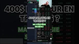 Miniature : 400$ par jour en trading ? Ma stratégie SECRÈTE !