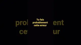 Miniature : Tu fait cette erreur #ai #ml