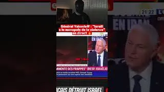 Miniature : Général Yakovleff : "Israël a le monopole de la violence" — en direct 🔥
