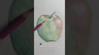 Miniature : Donner vie à une pomme aux crayons de couleur !🍎