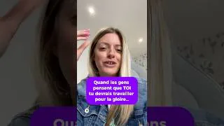 Miniature : Non, je ne travaille pas pour la gloire 😅