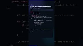 Miniature : Trouver le nombre le plus grand en java