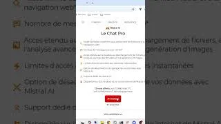 Miniature : Le Chat Pro de Mistral AI Gratuit avec Free mobile #ia #astuce #chatgpt