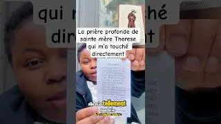 Miniature : Derrière une image de Jésus... une prière qui a parle à mon âme #chrétien #mere Teresa decalcata