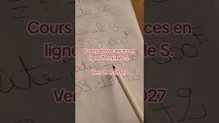 Miniature : Première S vers terminale S