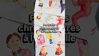 Miniature : Portraits chronométrés à l’aquarelle