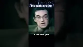 Miniature : Ne pas croire.  Assemblage d'extraits de vidéos avec Bernard de Montréal