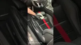 Miniature : Nettoyage siège en cuir perforé avec 02-Savon cuir 🟤 Disponible sur www.distinctiveauto.fr 🇫🇷