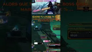 Miniature : ​✋Tu loupe ta MM+ à cause du %...✋​#worldofwarcraft #wowfunny #mythicplus