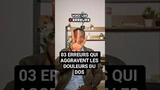 Miniature : 03 ERREURS QUI AGGRAVENT LES DOULEURS DU DOS LA NUIT. #conseilssante # lombalgie #douleurs