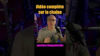 Miniature : #shorts Mixage, mastering, guitare, basse, contrats d'artiste, sacem, spedidam,  cours en direct