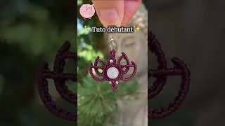 Miniature : 🪷Tutoriel complet 👆| Rapide #macrameearrings #lotusflower #macrametutorial  #micromacrame