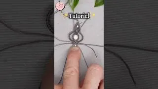 Miniature : Tutoriel complet 👆DIY:Finition de cordons en micro-macramé #micromacrame #chokernecklace