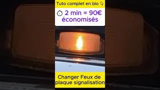 Miniature : Change tes feux de plaque pour 2,90 € et évite 90 € d’amende ! 💡🚨