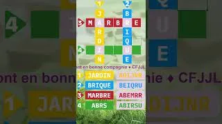 Miniature : 4 mots de 6 lettres à trouver, thème Toulouse