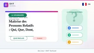 Miniature : Maîtrise des Pronoms Relatifs : Qui, Que, Dont, Où, Lequel et leurs Subtilités #Shorts