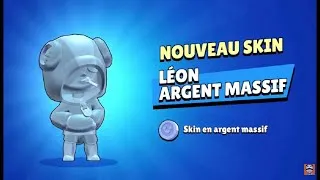 Miniature : Silver Léon Brawl Stars 🤩⭐️- Skin Léon Argent Massif