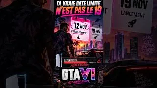 Miniature : GTA 6  ta vraie date limite, c’est le 12 novembr #gta6 #ps5 #ps5pro